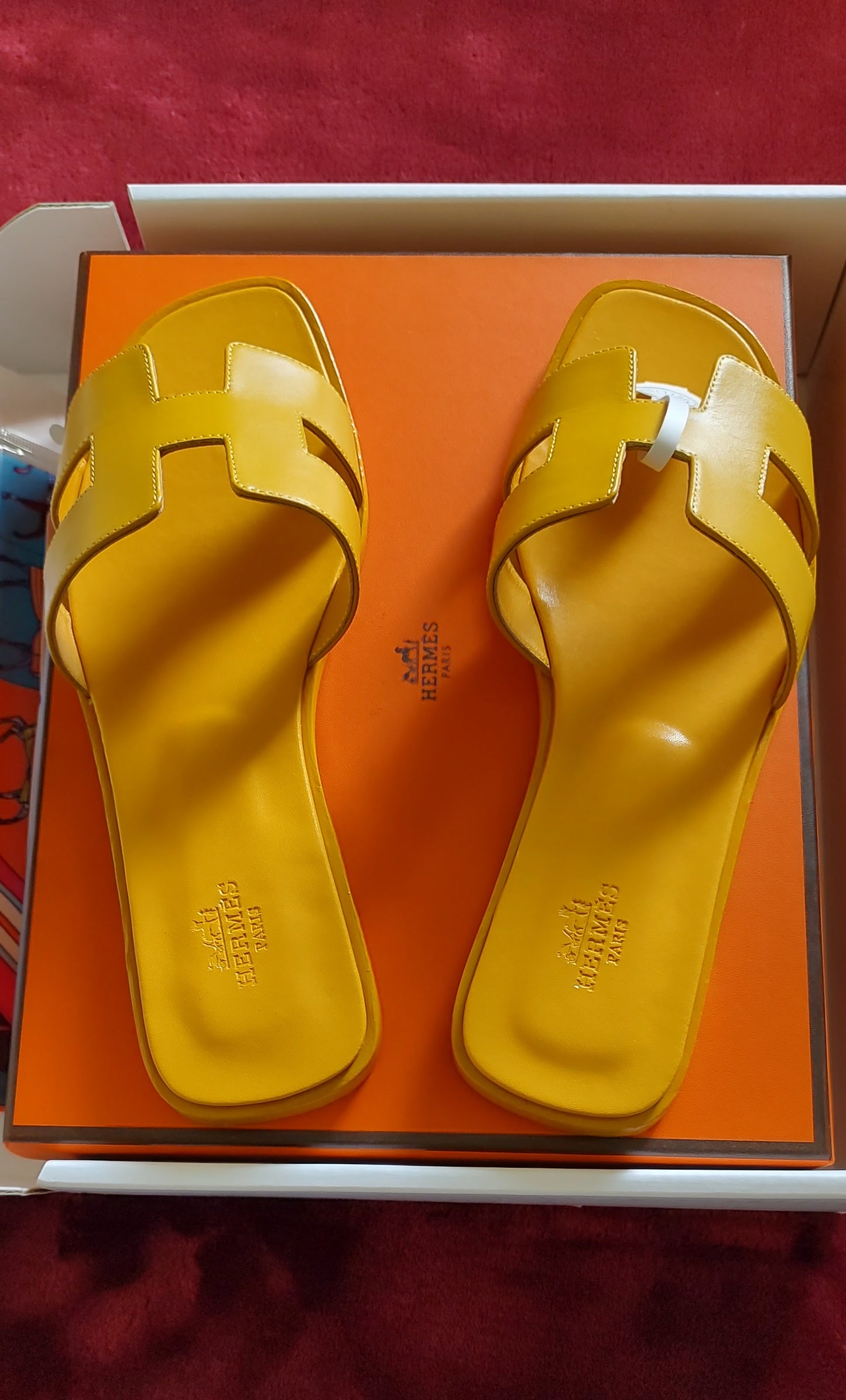 Hermès Oran Sandal in Yellow EU Size 40 US size 10