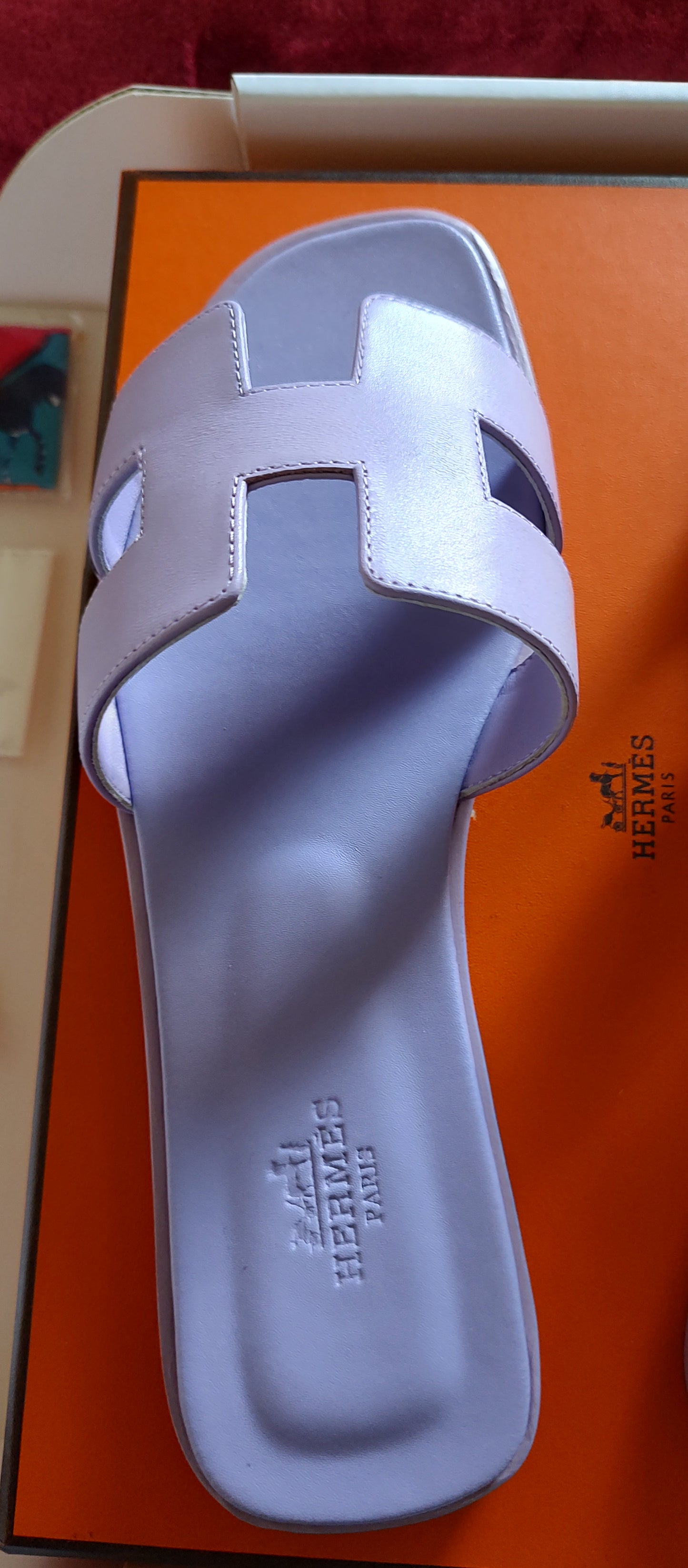 Hermès Oran Sandal in Lavender EU Size 39 US size 8.5