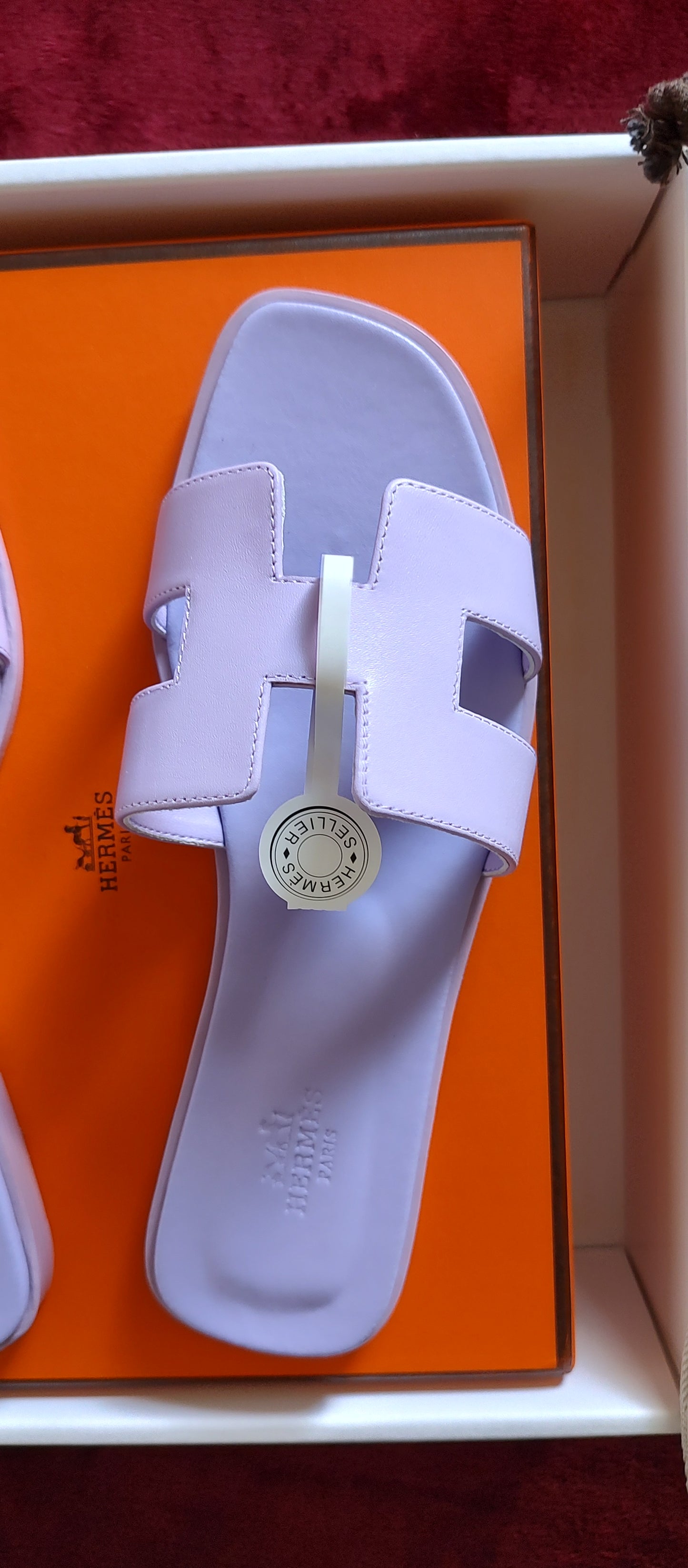 Hermès Oran Sandal in Lavender EU Size 39 US size 8.5